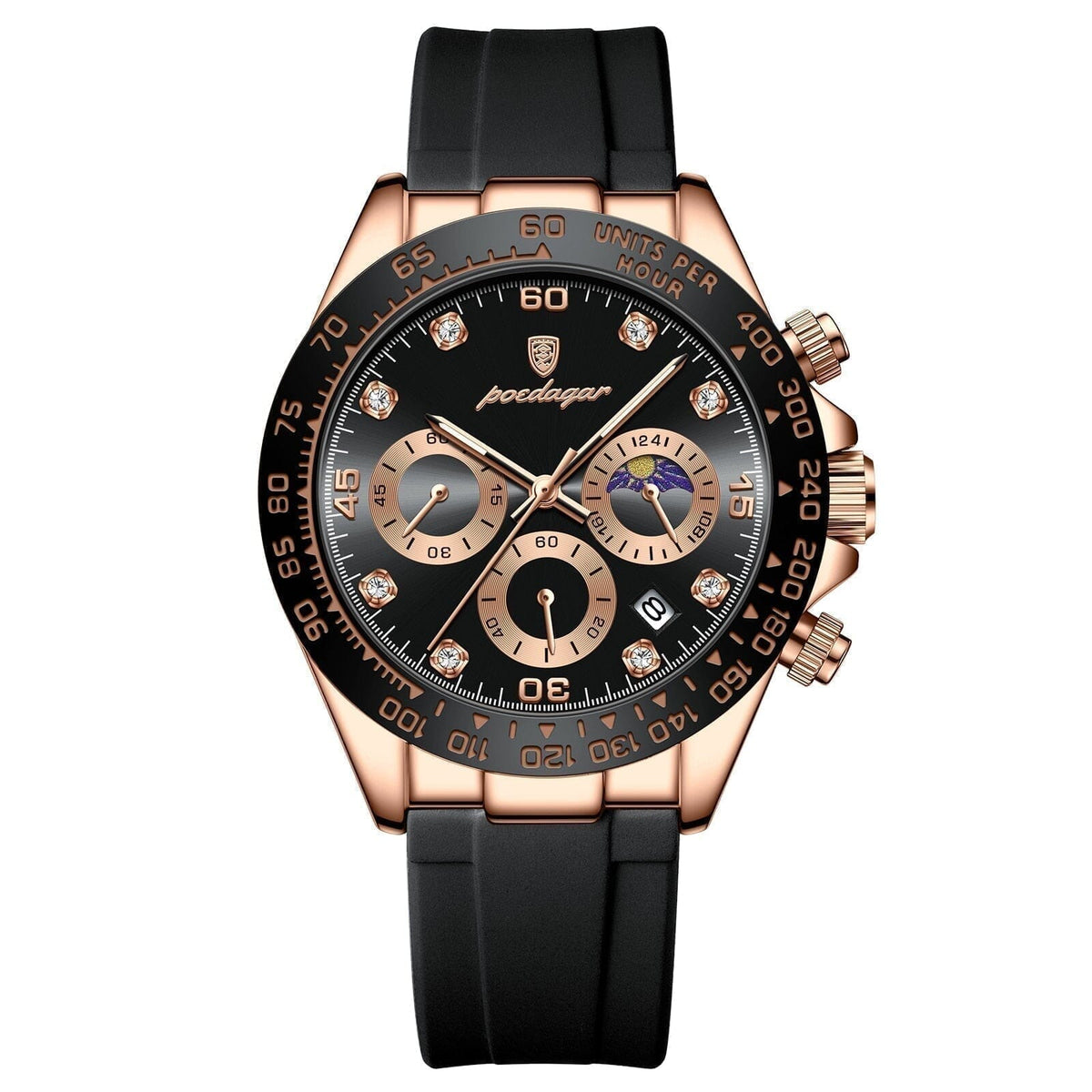 Poedagar Chronograph Time Date