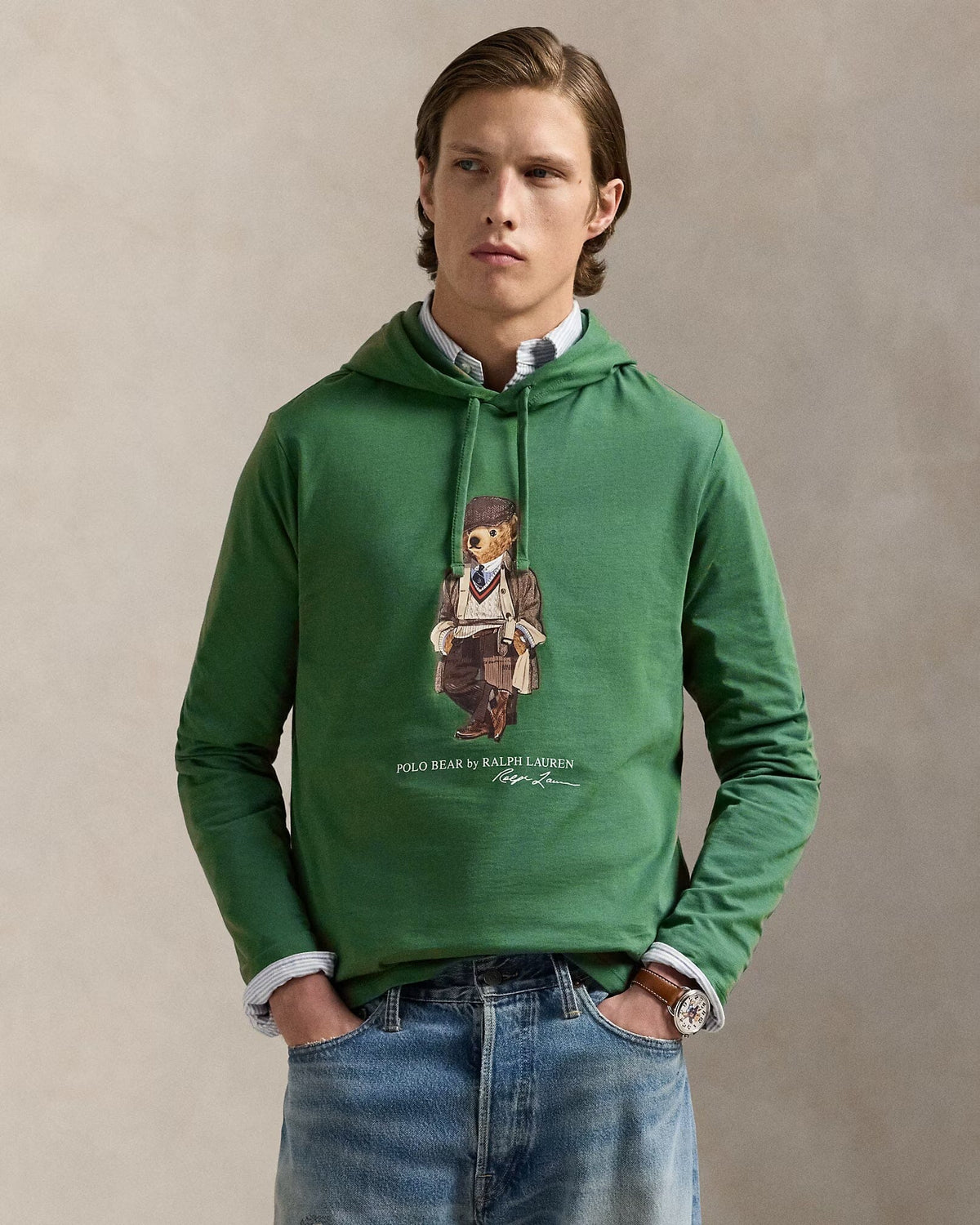 Ralph Lauren Polo Bear Jersey Hooded T-Shirt