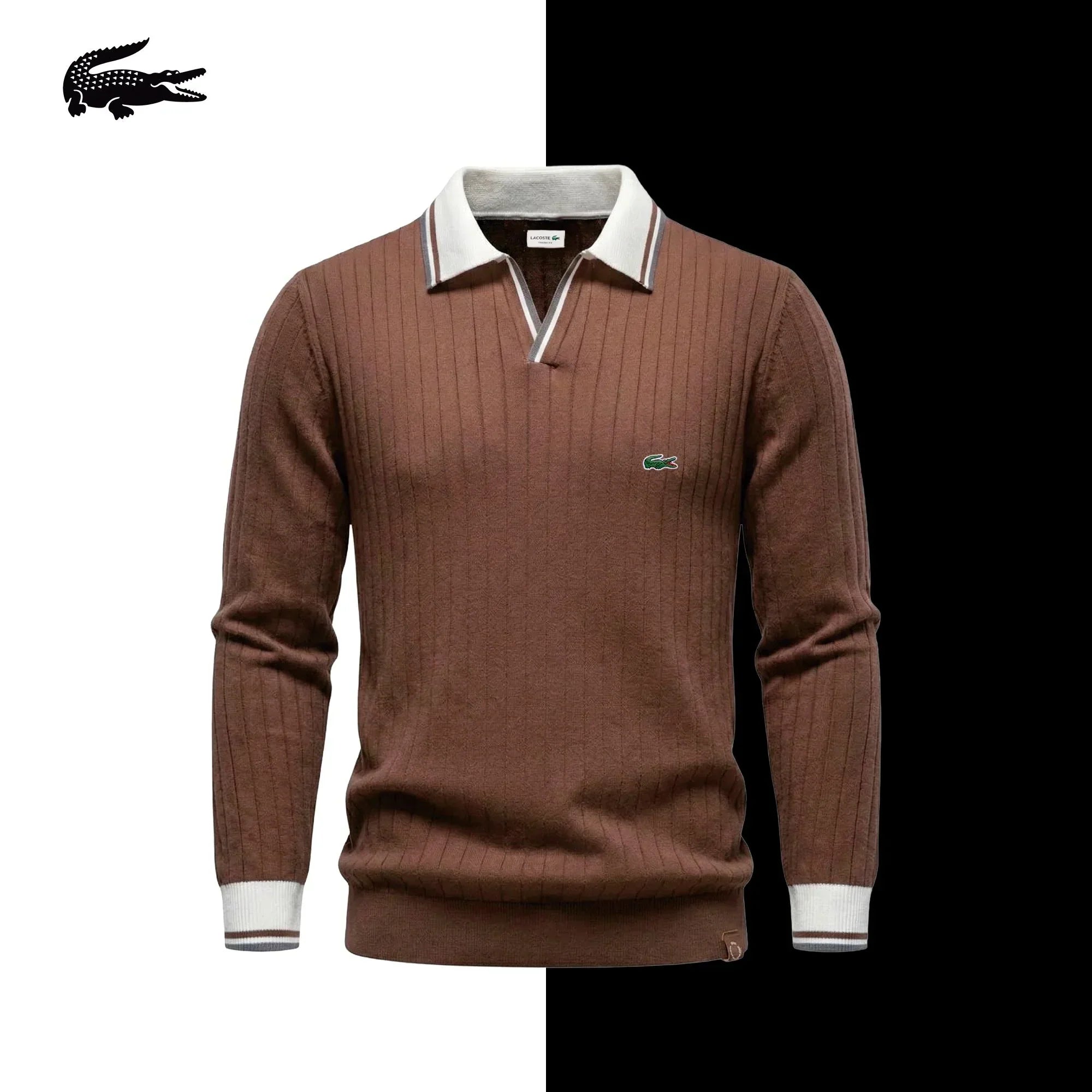 LC Knitted Polo Sweater