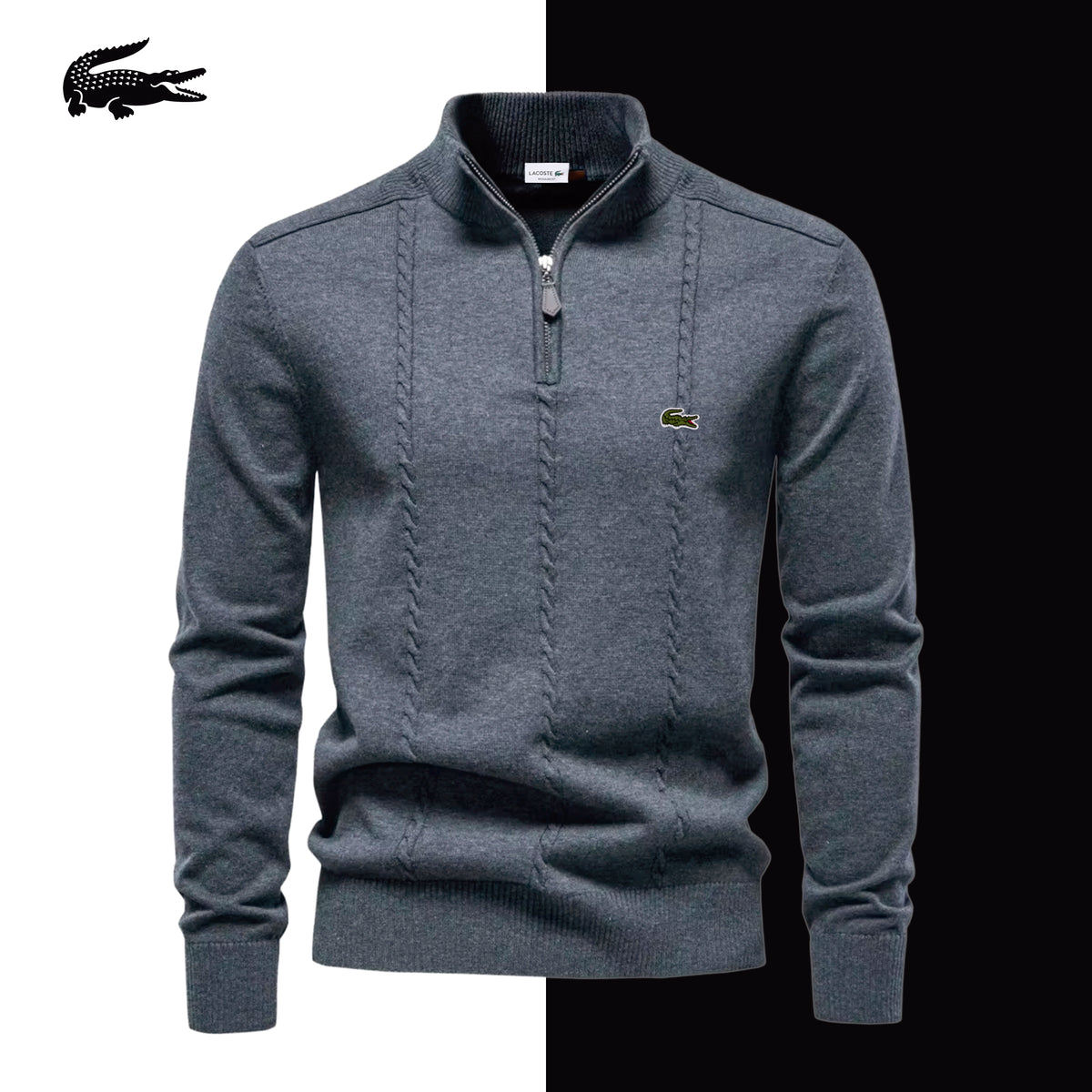 LC The Burlington Quarter-Zip Knit