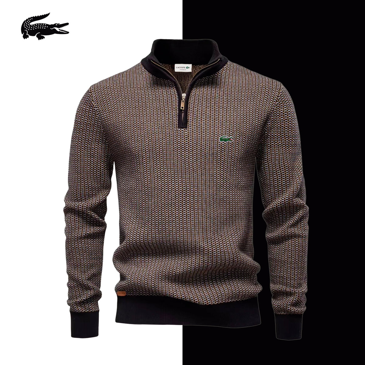 LC Milano Textured Quarter-Zip